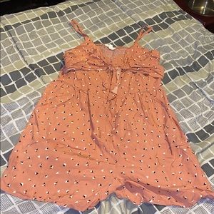 Pink romper size large. E & M